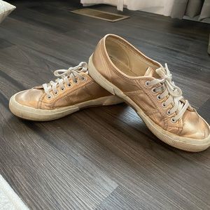 Rose gold Superga sneakers